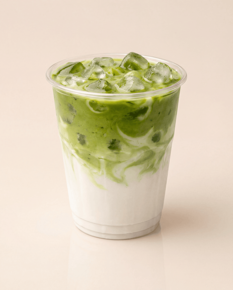 Cold Matcha Latte - Sorry Not Sorry Cafe