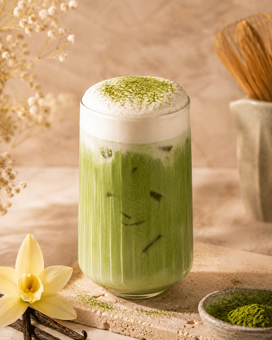 Foam Vanilla Matcha - Sorry Not Sorry Cafe