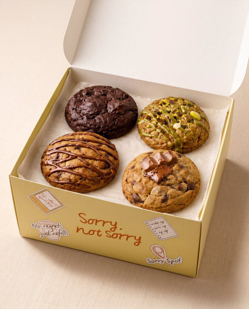 Four Cookies - Sorry Not Sorry Cafe