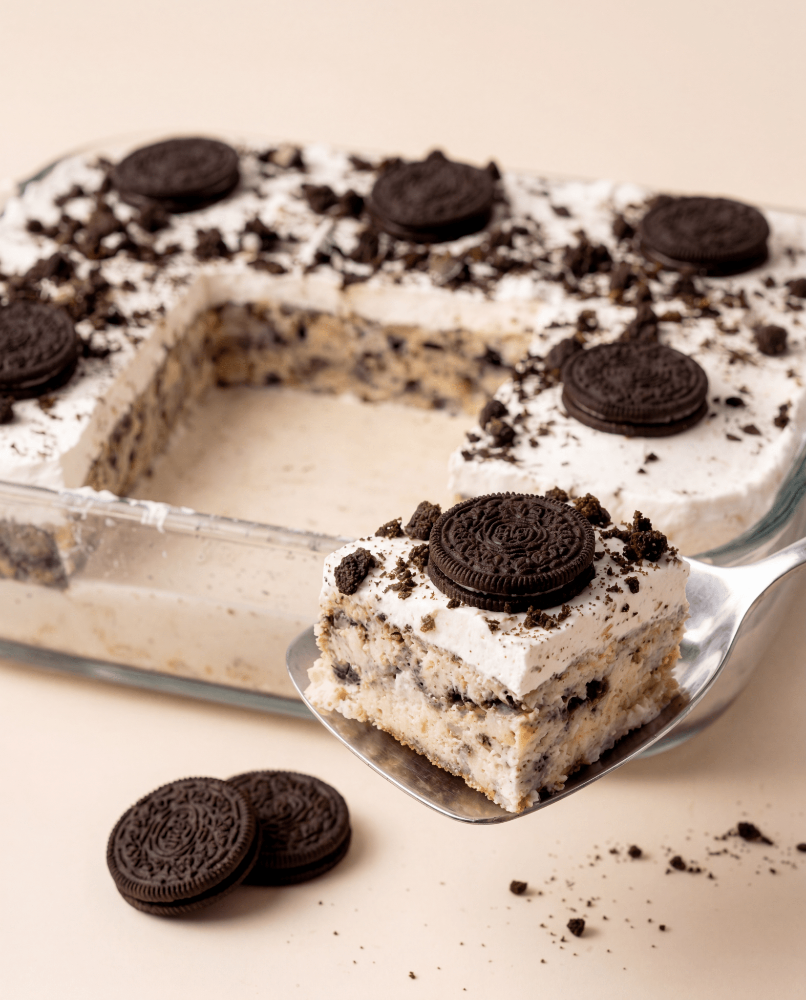 Oreo Pudding Cake family size - Sorry Not Sorry Cafe