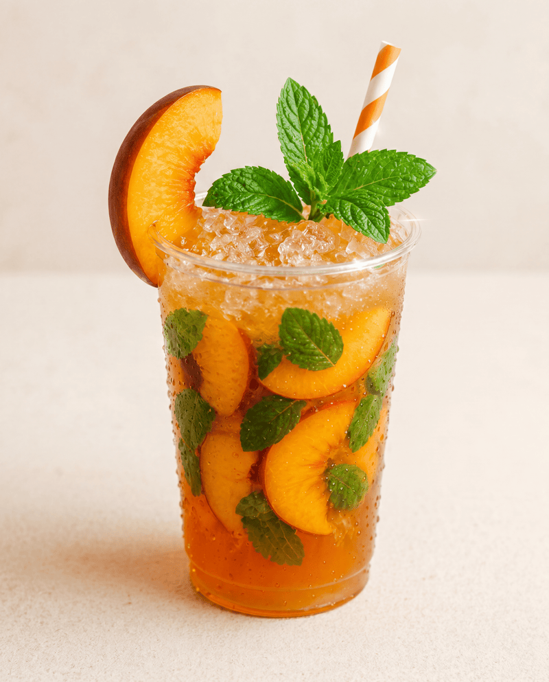 Peach Mojitos - Sorry Not Sorry Cafe