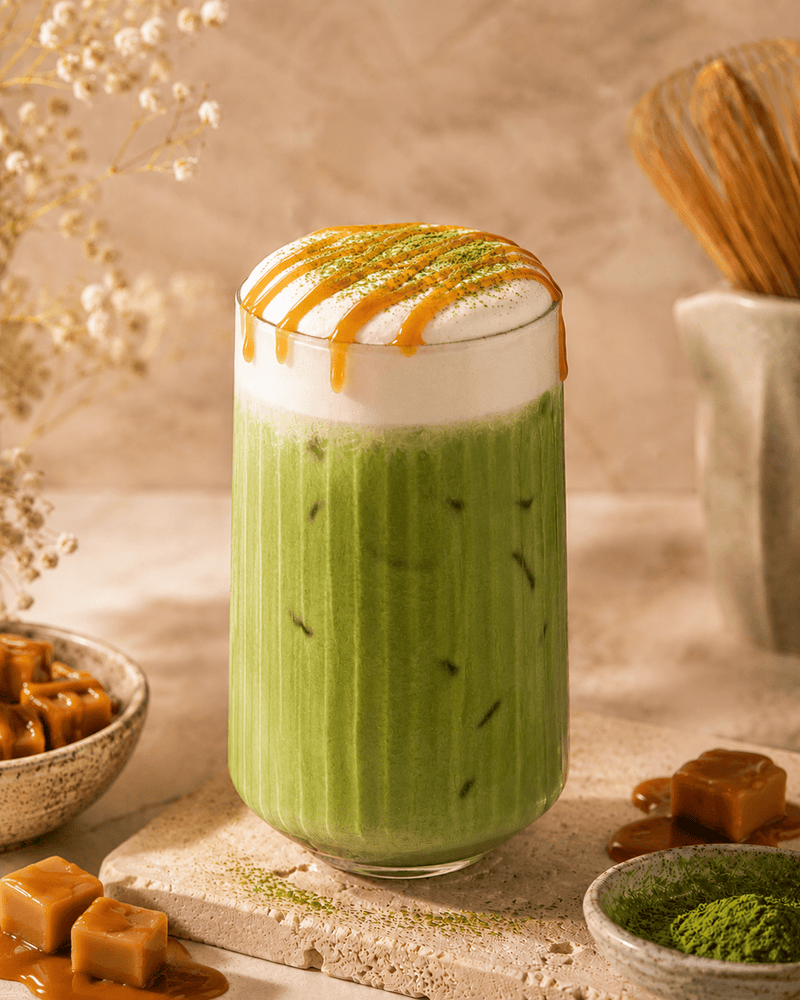 Salted Caramel Matcha - Sorry Not Sorry Cafe