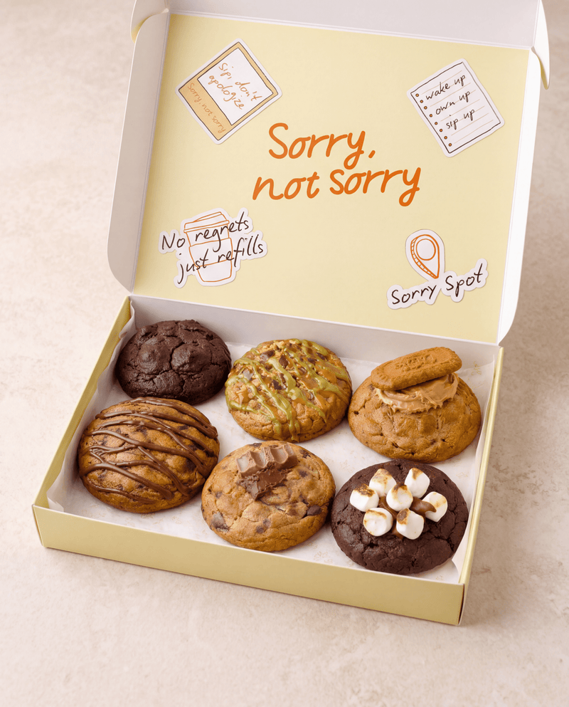 Six Cookies - Sorry Not Sorry Cafe